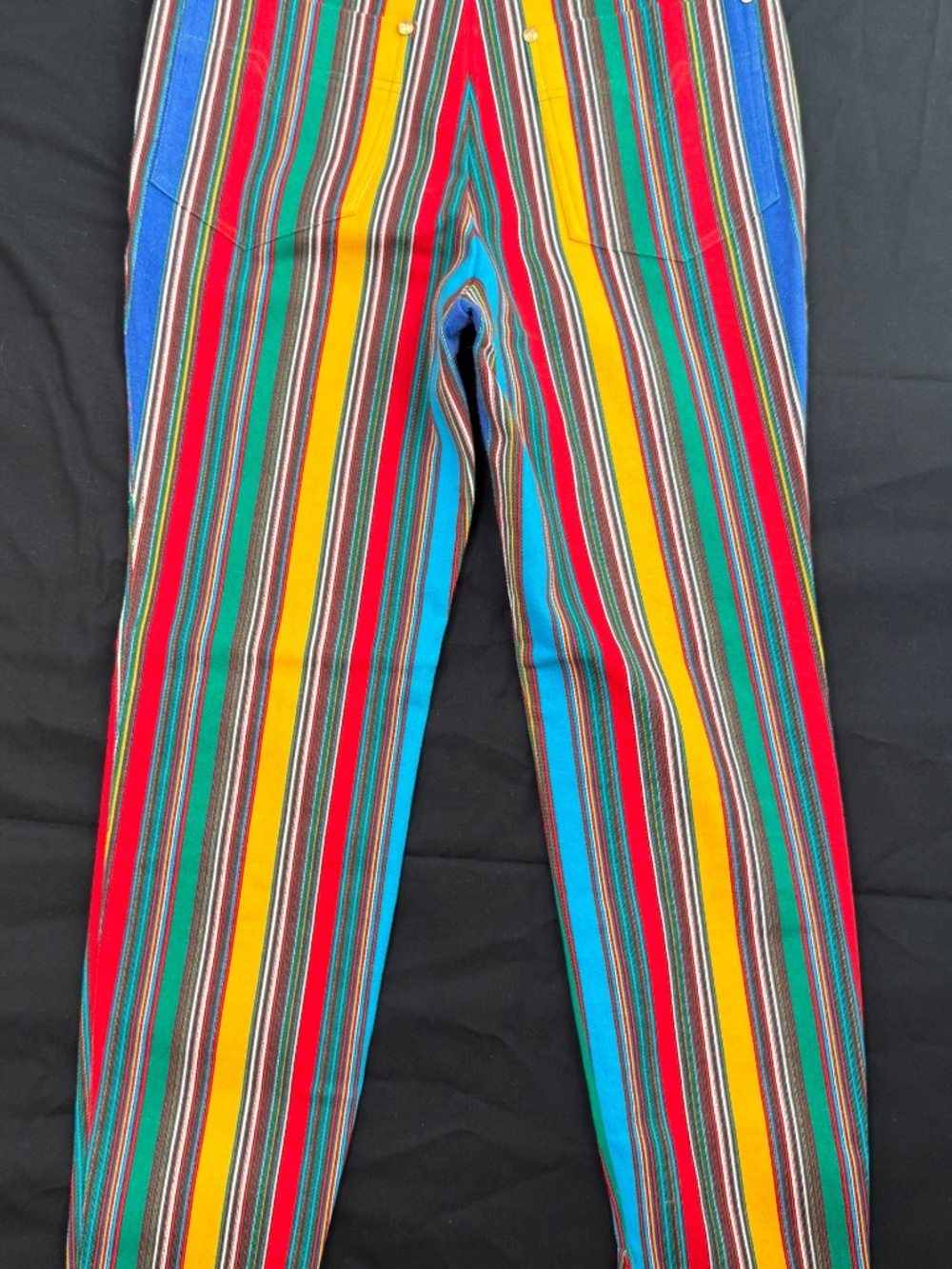 Gianni Versace Couture vintage striped multicolour jeans - Picture 8 of 10